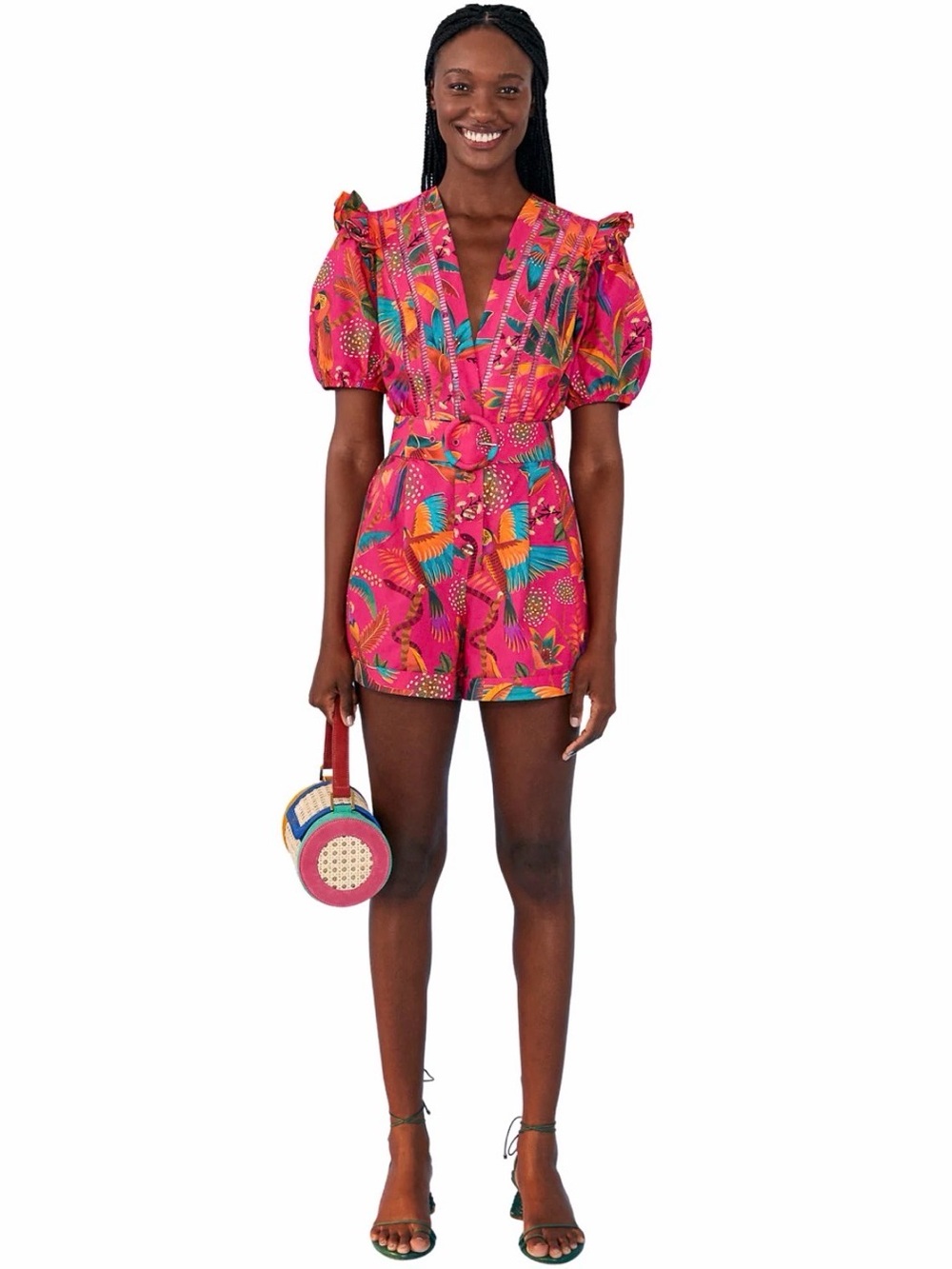 Farm Rio Macaw Romper NWOT - Picture 3 of 7